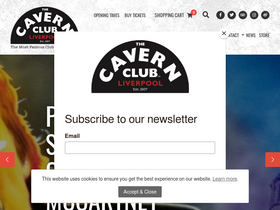 'cavernclub.com' screenshot