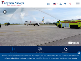 'caymanairways.com' screenshot