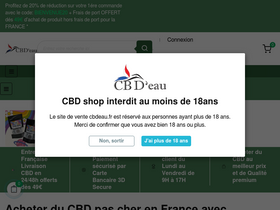 'cbdeau.fr' screenshot