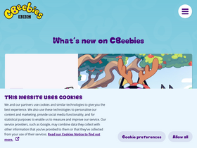 'cbeebies.com' screenshot