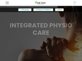 'cbphysiotherapy.in' screenshot