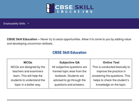 'cbseskilleducation.com' screenshot
