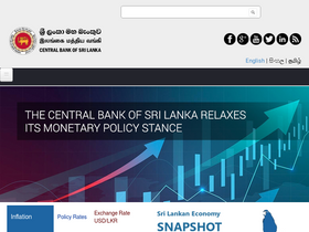 'cbsl.gov.lk' screenshot