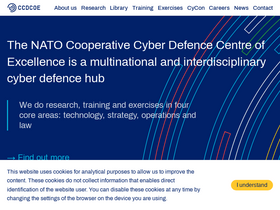 'ccdcoe.org' screenshot
