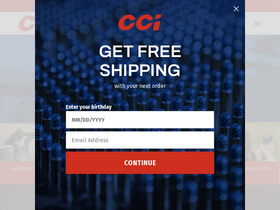 'cci-ammunition.com' screenshot