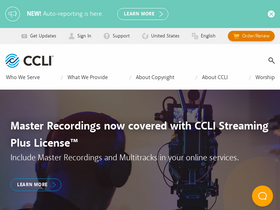 'ccli.com' screenshot