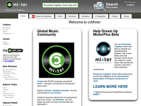 'ccmixter.org' screenshot