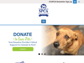 'ccspca.com' screenshot