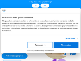 'ccvshop.nl' screenshot
