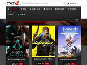 'cdkeyz.com' screenshot