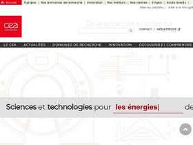 'cea.fr' screenshot