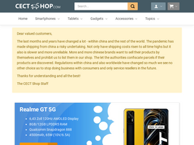 'cect-shop.com' screenshot