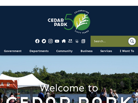 'cedarparktexas.gov' screenshot