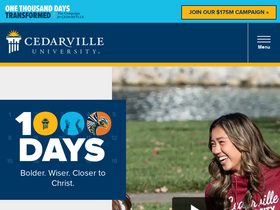 'cedarville.edu' screenshot