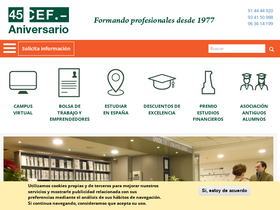 'cef.es' screenshot