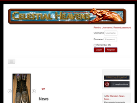 'celestialheavens.com' screenshot