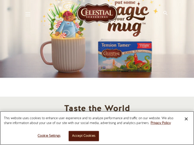 'celestialseasonings.com' screenshot