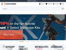 'celestron.com' screenshot