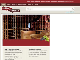 'cellartracker.com' screenshot