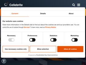 'cellebrite.com' screenshot
