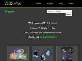 'cellsalive.com' screenshot