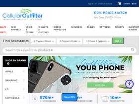 'cellularoutfitter.com' screenshot