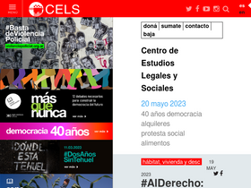 'cels.org.ar' screenshot