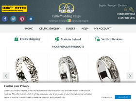 'celtic-weddingrings.com' screenshot
