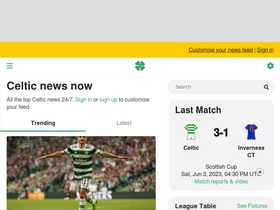 'celticnewsnow.com' screenshot