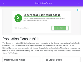 'census2011.co.in' screenshot