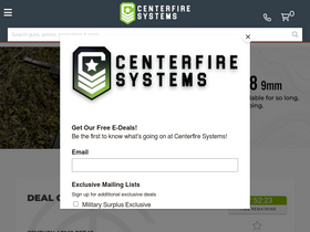 'centerfiresystems.com' screenshot