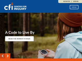 'centerforinquiry.org' screenshot