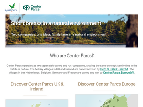 'centerparcs.com' screenshot
