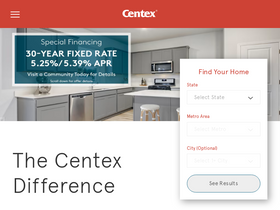 'centex.com' screenshot