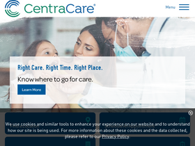 'centracare.com' screenshot