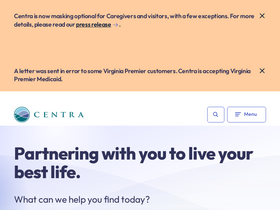 'centrahealth.com' screenshot
