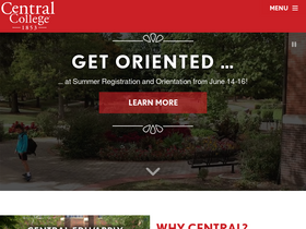 'central.edu' screenshot