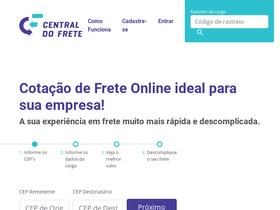 'centraldofrete.com' screenshot