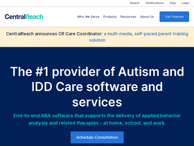 'centralreach.com' screenshot