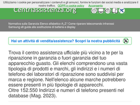 'centriassistenza.org' screenshot