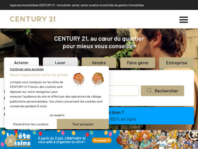 'century21.fr' screenshot