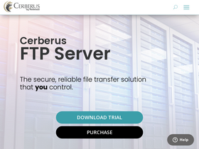 'cerberusftp.com' screenshot