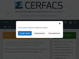 'cerfacs.fr' screenshot