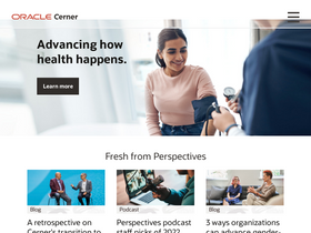 'cerner.com' screenshot