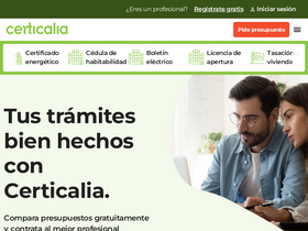 'certicalia.com' screenshot