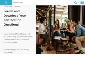 'certification-questions.com' screenshot