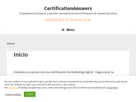 'certificationanswers.com' screenshot