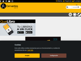 'cervantes.com' screenshot