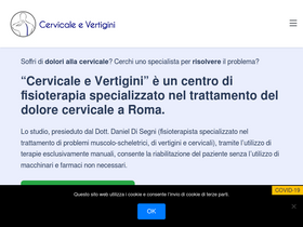 'cervicalevertigini.it' screenshot