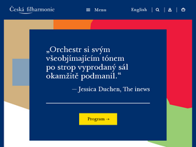 'ceskafilharmonie.cz' screenshot